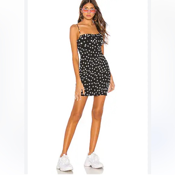 3. H:OURS by Revolve Bellah Mini Dress in Black & White - Picture 1 of 2